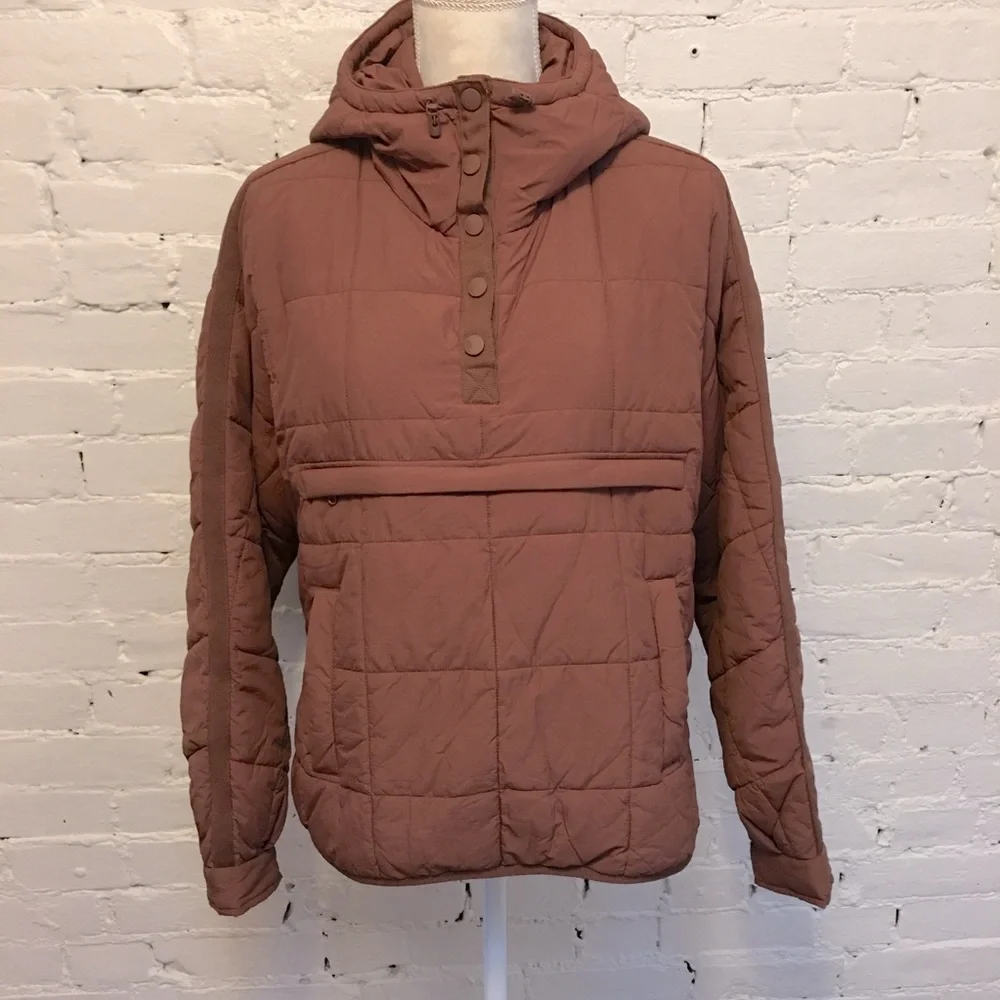 FP Movement pippa packable puffer jacket toasted almond brown small - Picture 1 of 9